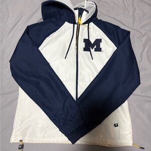 Fanatics Navy and White Windbreaker Jacket